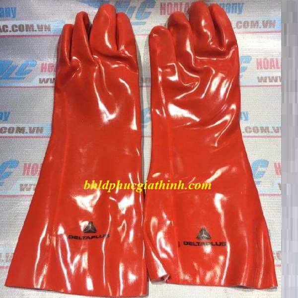 GĂNG TAY CHỐNG HÓA CHẤT DELTAPLUS BASF PVCC400 DÀI 40CM
