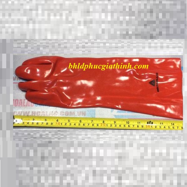 GĂNG TAY CHỐNG HÓA CHẤT DELTAPLUS BASF PVCC400 DÀI 40CM