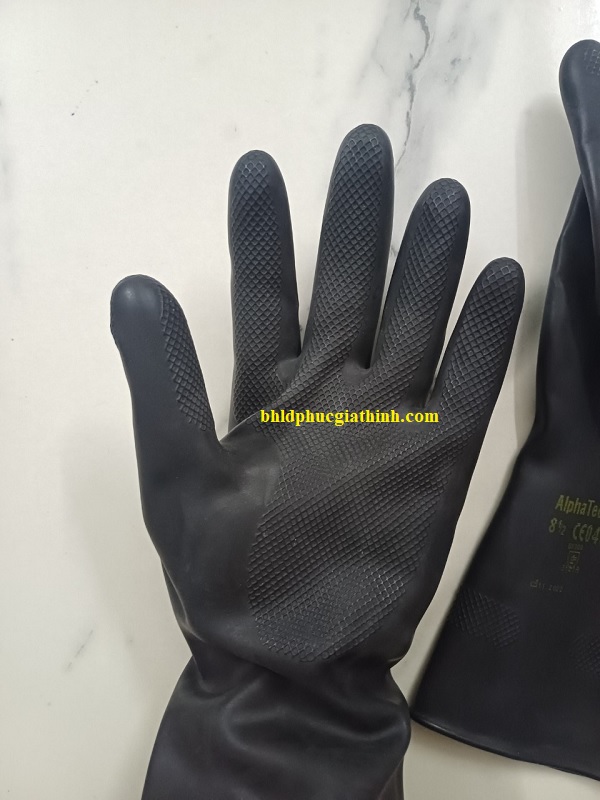 Găng tay chống Axit H2SO4 96% và chống hoá chất Ansell Alphatec 87-118