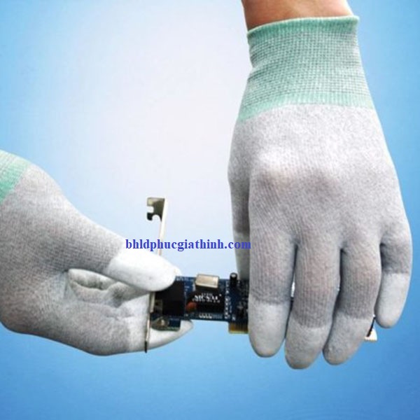 Găng tay sợi Carbon tĩnh điện phủ ngón BA2305DF