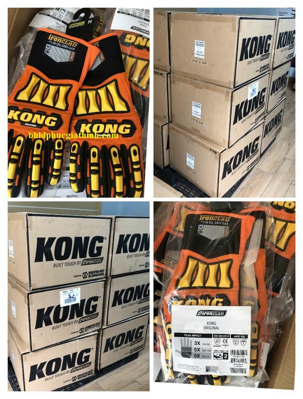 Găng tay chống va đập Ironclad KONG chuyên dùng trong dầu khí