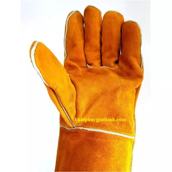 Găng tay da hàn con ngựa 2 lớp GNC Safety dài 14inch chịu nhiệt chống cháy