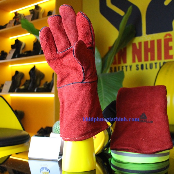 Găng tay da hàn chuyên dụng trong cơ khí Deltaplus CA615K