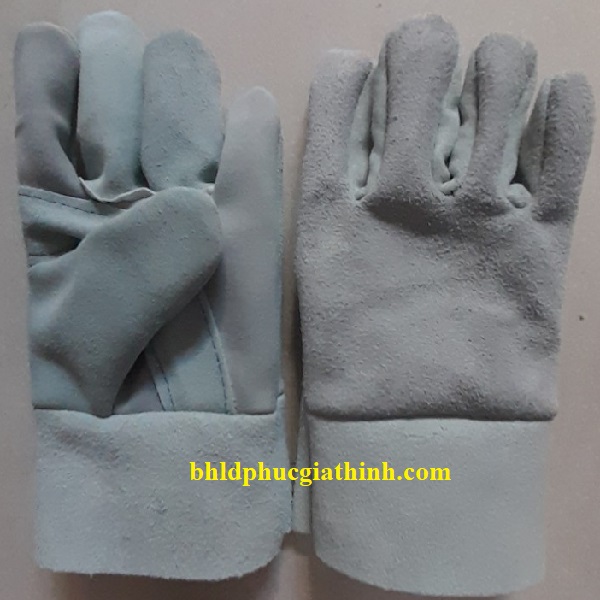 Găng tay Da Hàn ngắn 1 lớp dùng trong cơ khí