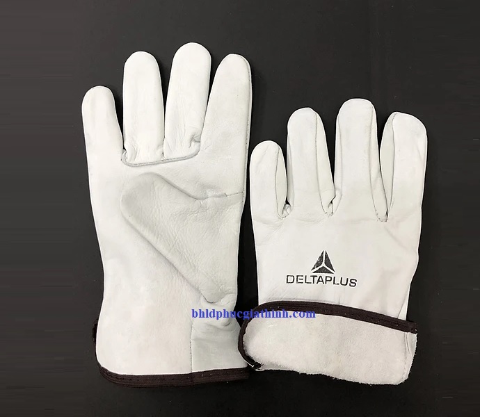 Găng tay da hàn TIG chất liệu da bò dùng trong cơ khí Delta Plus FBN49