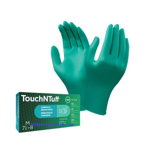 Găng tay Nitrile chống hoá chất Ansell TouchNTuff 92-600
