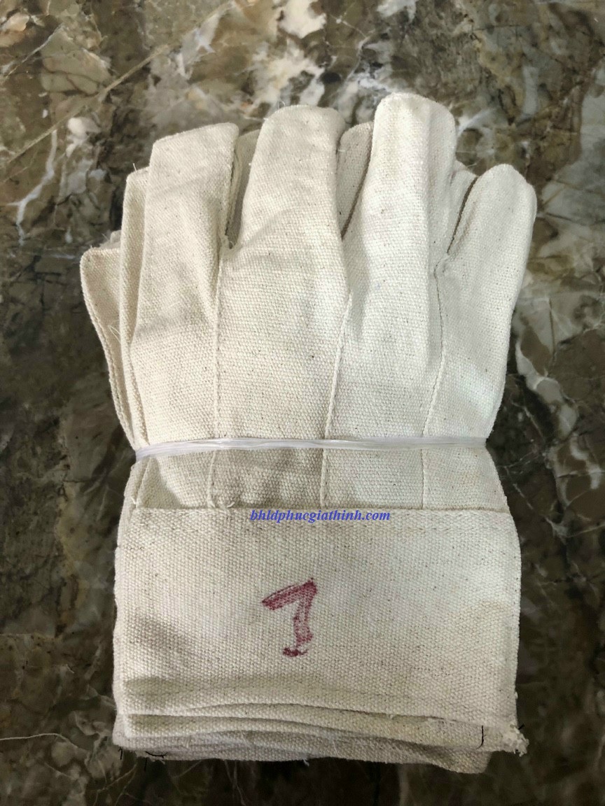 Găng tay vải bạt chắc bền dùng trong lao động