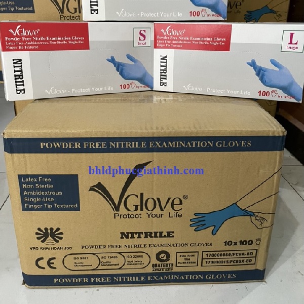 Găng tay y tế Nitrile Vglove của Khải Hoàn