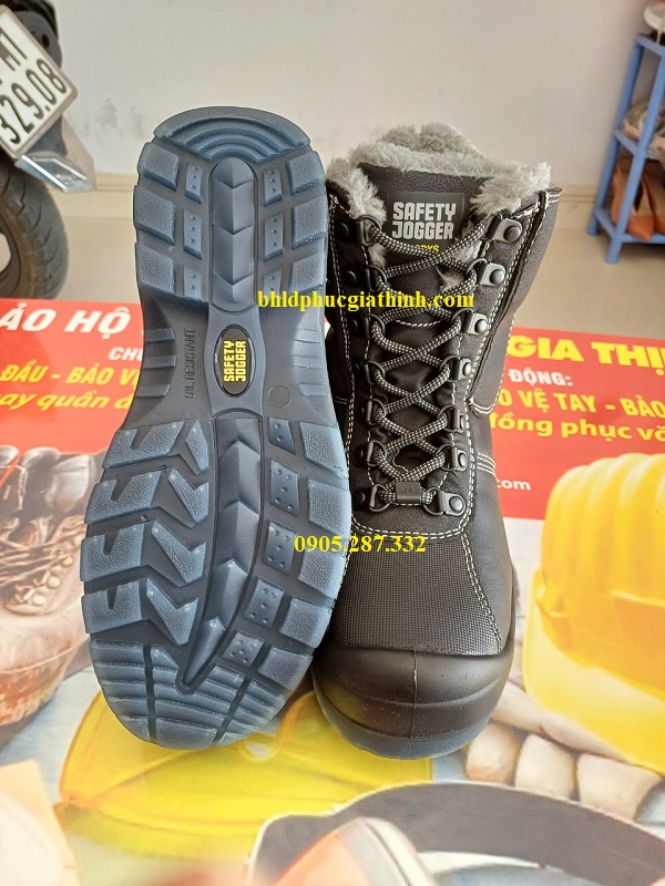 Giày bảo hộ cao cổ dùng trong kho lạnh Jogger Nordic chịu được nhiệt độ âm 17 độ trong 30 phút