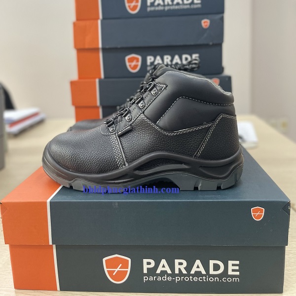 Giày bảo hộ cổ cao chống đinh và chống va đập AVONO thương hiệu PARADE của Pháp