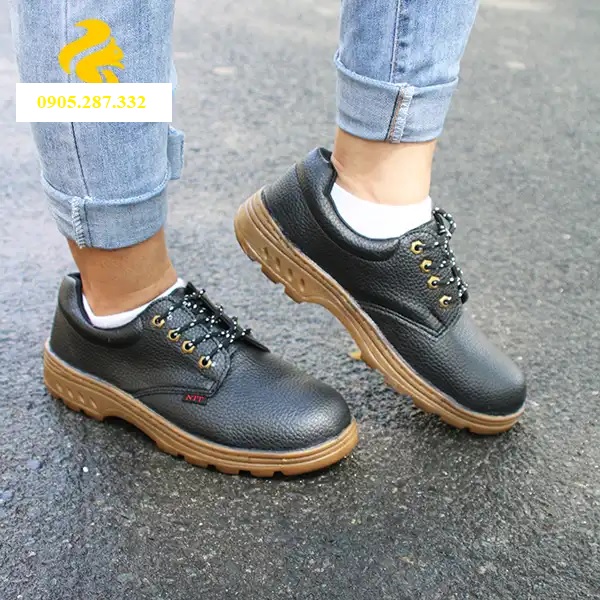Giày bảo hộ đế kép mũi thép đế thép NTT P07 giá rẻ