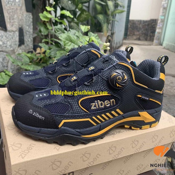 Giày bảo hộ Hàn Quốc siêu nhẹ kiểu dáng thời trang ZIBEN 163 thoáng khí