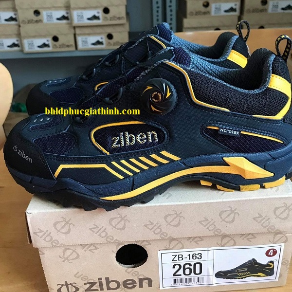 Giày bảo hộ Hàn Quốc siêu nhẹ kiểu dáng thời trang ZIBEN 163 thoáng khí