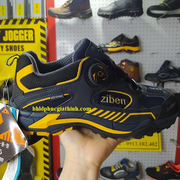 Giày bảo hộ Hàn Quốc siêu nhẹ kiểu dáng thời trang ZIBEN 163 thoáng khí