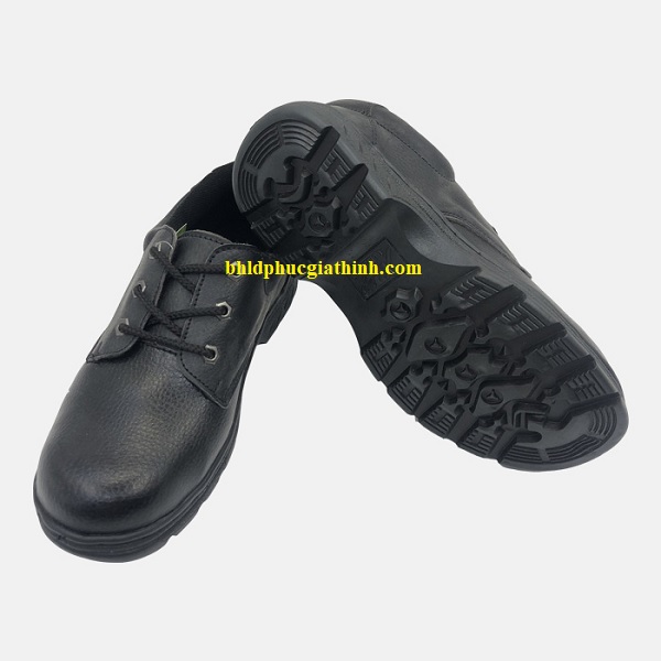 Giày bảo hộ đế đen chỉ đen mũi sắt đế sắt XP BH08-1 giá rẻ