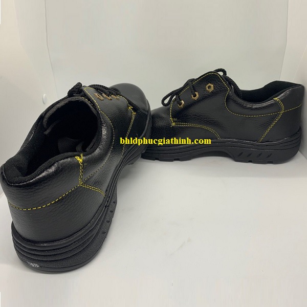 Giày bảo hộ đế đen chỉ vàng mũi sắt đế sắt XP BH08-2 giá rẻ