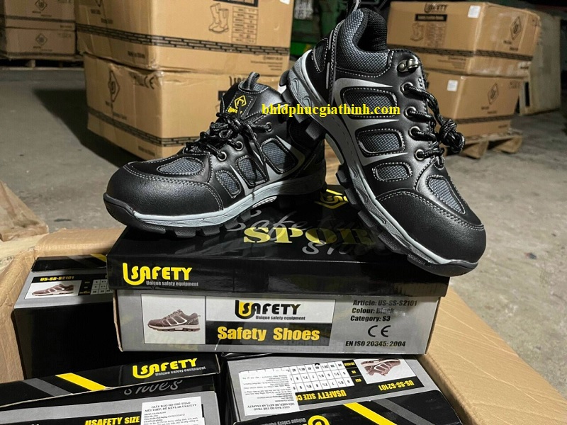 Giày bảo hộ mũi thép đế thép Usafety US-SS-S2101 kiểu dáng thể thao