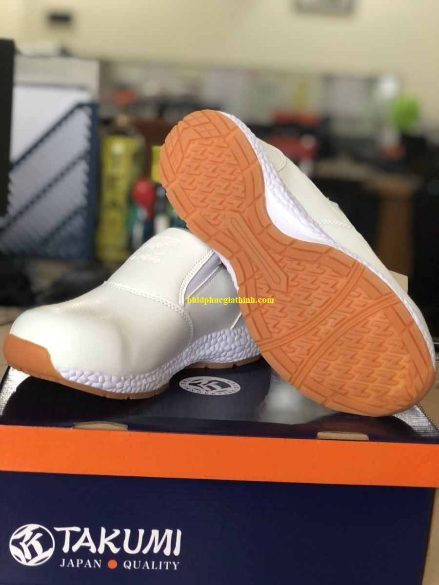 Giày bảo hộ chống tĩnh điện không buột dây Takumi Ninja S.O Nhật Bản