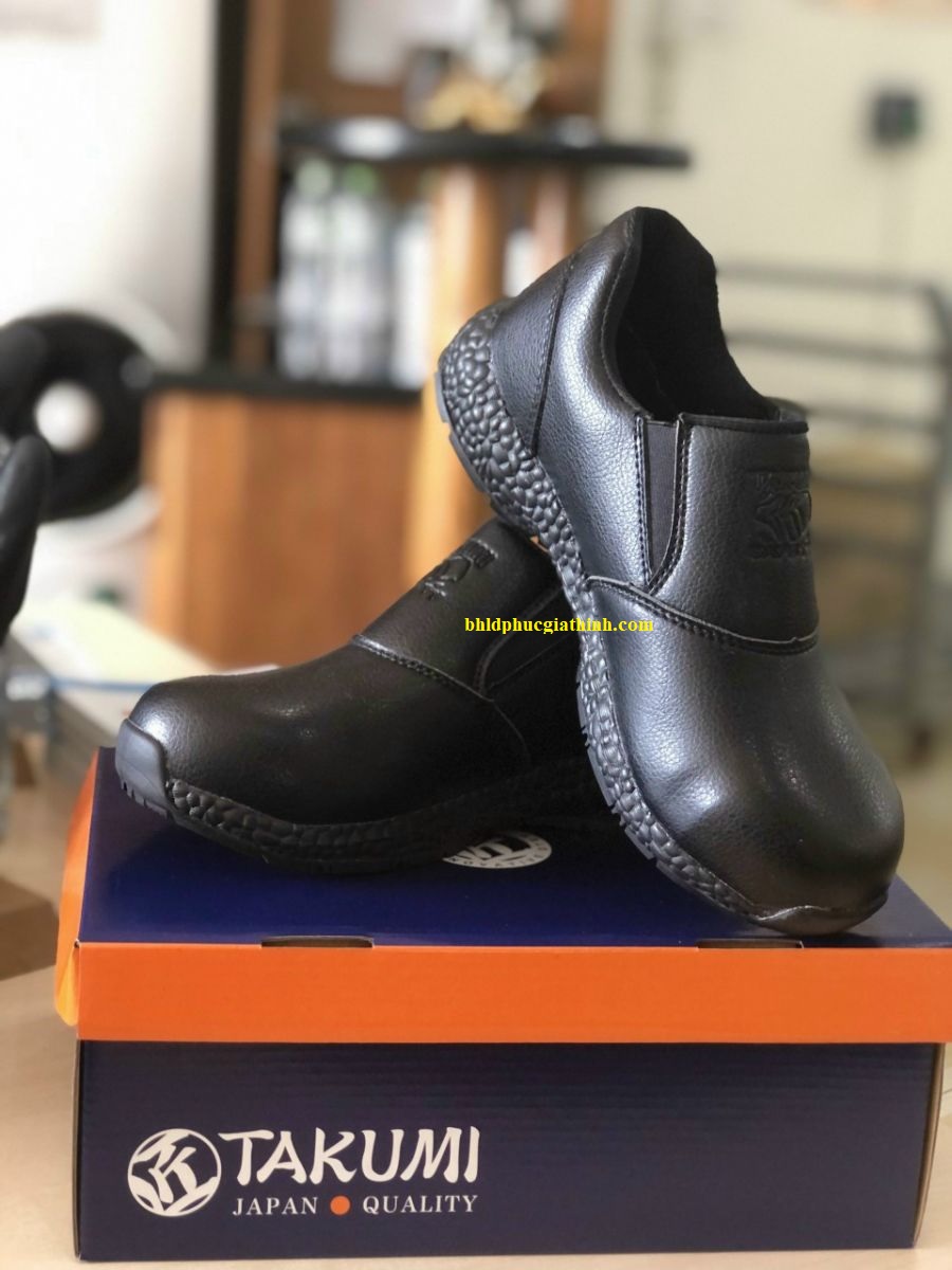 Giày bảo hộ chống tĩnh điện không buột dây Takumi Ninja S.O Nhật Bản