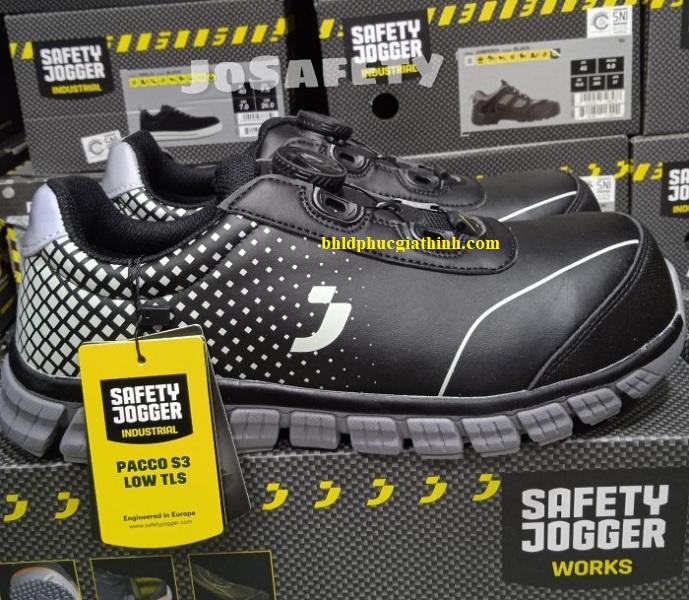 Giày bảo hộ phi kim loại kiểu dáng thời trang Jogger PACCO S2PS TLS siêu nhẹ