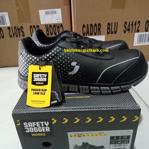 Giày bảo hộ phi kim loại kiểu dáng thời trang Jogger PACCO S2PS TLS siêu nhẹ