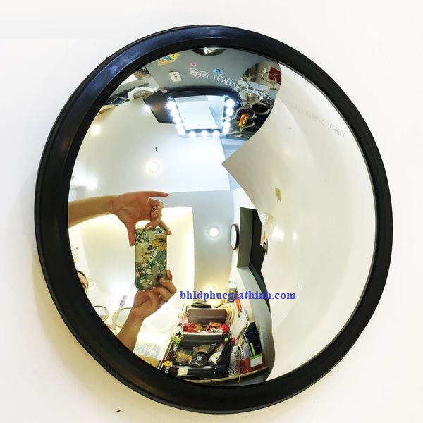 Gương cầu lồi màu đen D20cm dùng trong phong thuỷ, Decor, trang trí shop, giao thông