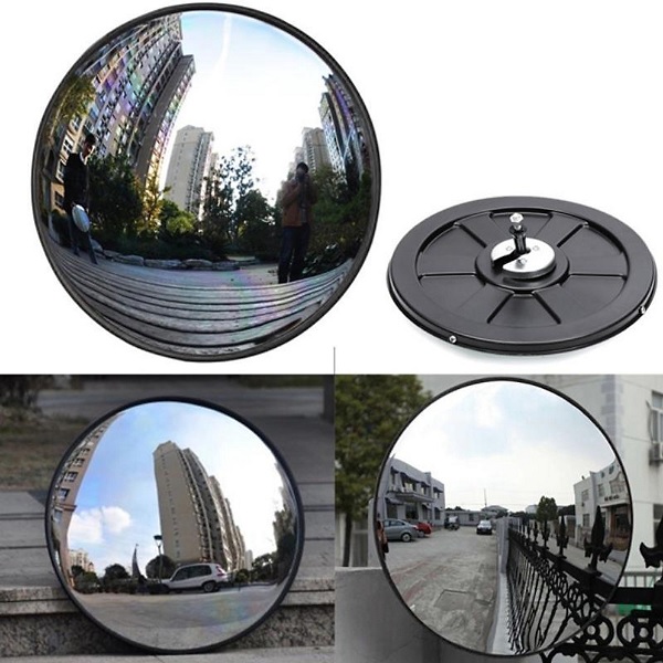 Gương cầu lồi màu đen D20cm dùng trong phong thuỷ, Decor, trang trí shop, giao thông