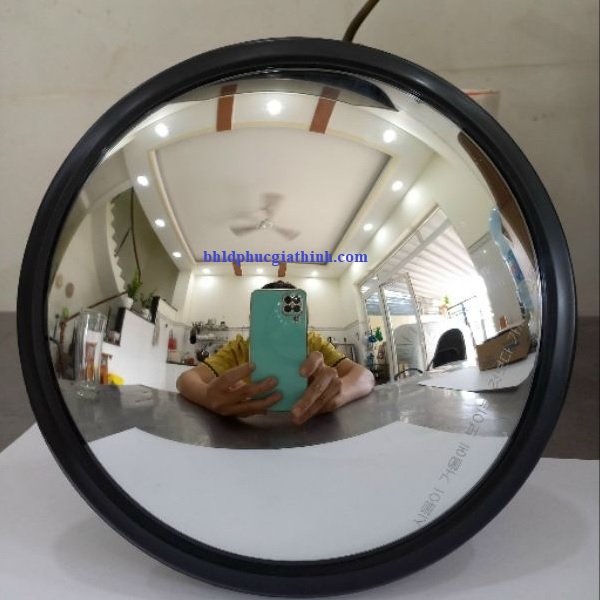 Gương cầu lồi màu đen D45cm dùng để Decor, trang trí shop, giao thông