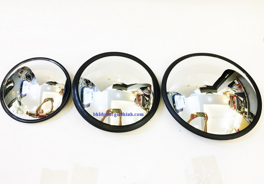 Gương cầu lồi màu đen D45cm dùng để Decor, trang trí shop, giao thông