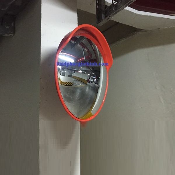 Gương cầu lồi PC phi 80 có mí nhẹ và bền