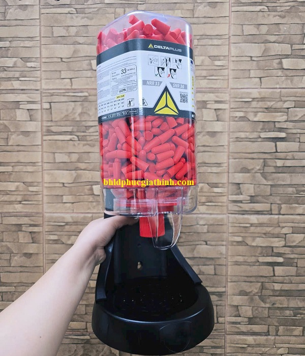 Hộp đựng nút tai chống ồn Delta Plus Conic Display có sẵn 500 cặp nút tai Conic 500