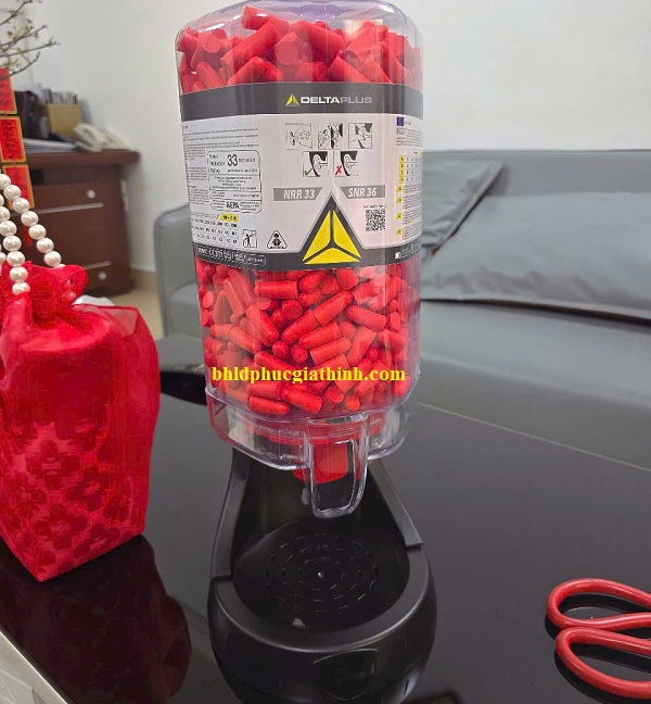 Hộp đựng nút tai chống ồn Delta Plus Conic Display có sẵn 500 cặp nút tai Conic 500