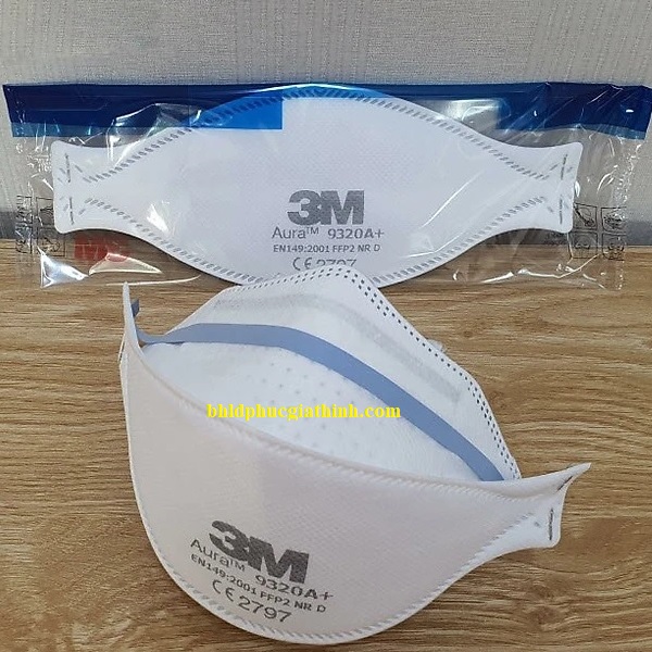Khẩu trang cao cấp bảo hộ hô hấp 3M™ 9320+ tiêu chuẩn FFP2 dây đeo qua đầu