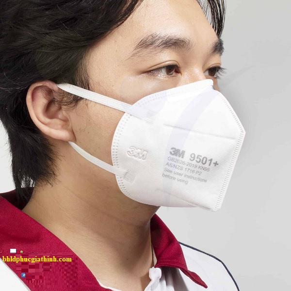Khẩu trang 3M 9501+ KN95 chính hãng lọc bụi mịn và vi khuẩn 95%