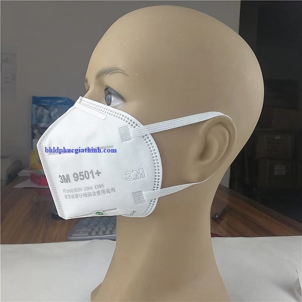 Khẩu trang 3M 9501+ KN95 chính hãng lọc bụi mịn và vi khuẩn 95%