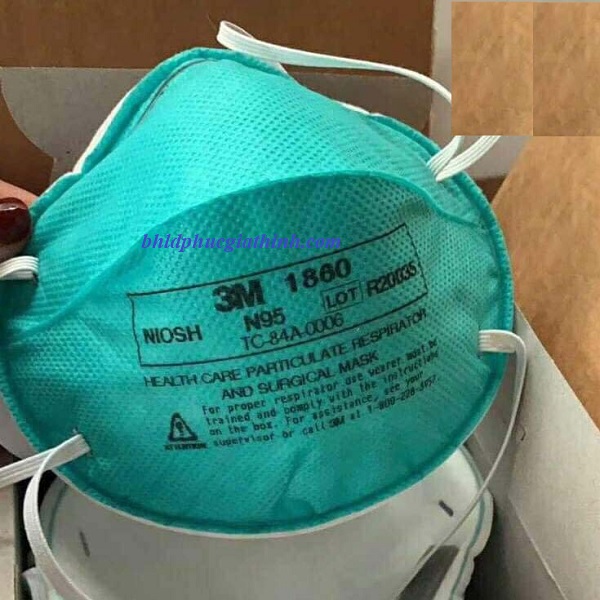 Khẩu trang lọc bụi kháng khuẩn dùng trong phẩu thuật đạt tiêu chuẩn NIOSH 3M 1860
