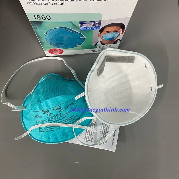 Khẩu trang lọc bụi kháng khuẩn dùng trong phẩu thuật đạt tiêu chuẩn NIOSH 3M 1860