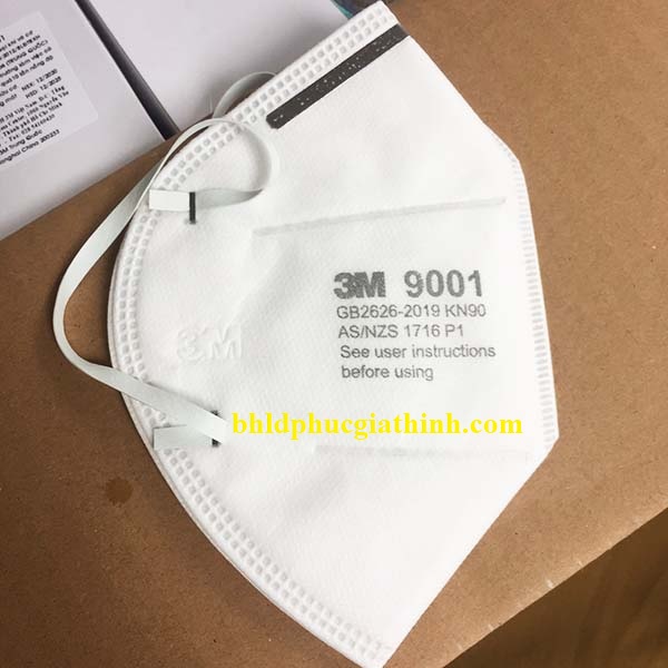 Khẩu trang lọc bụi cao cấp 3M 9001 chính hãng tiêu chuẩn KN90