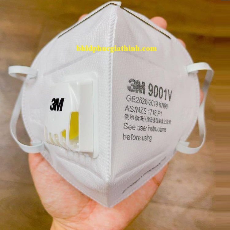 Khẩu trang lọc bụi cao cấp có van thở 3M 9001V chính hãng