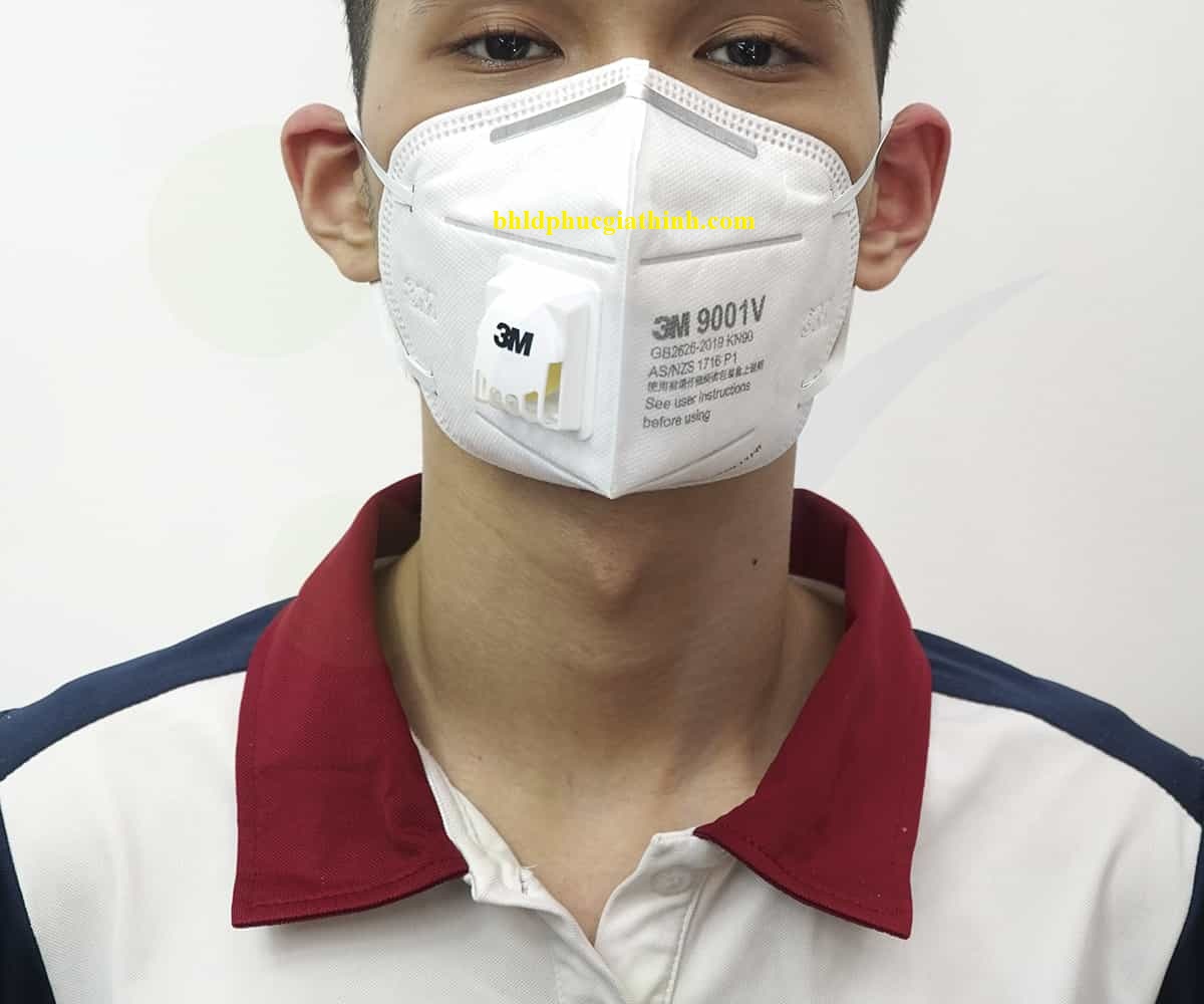 Khẩu trang lọc bụi cao cấp có van thở 3M 9001V chính hãng
