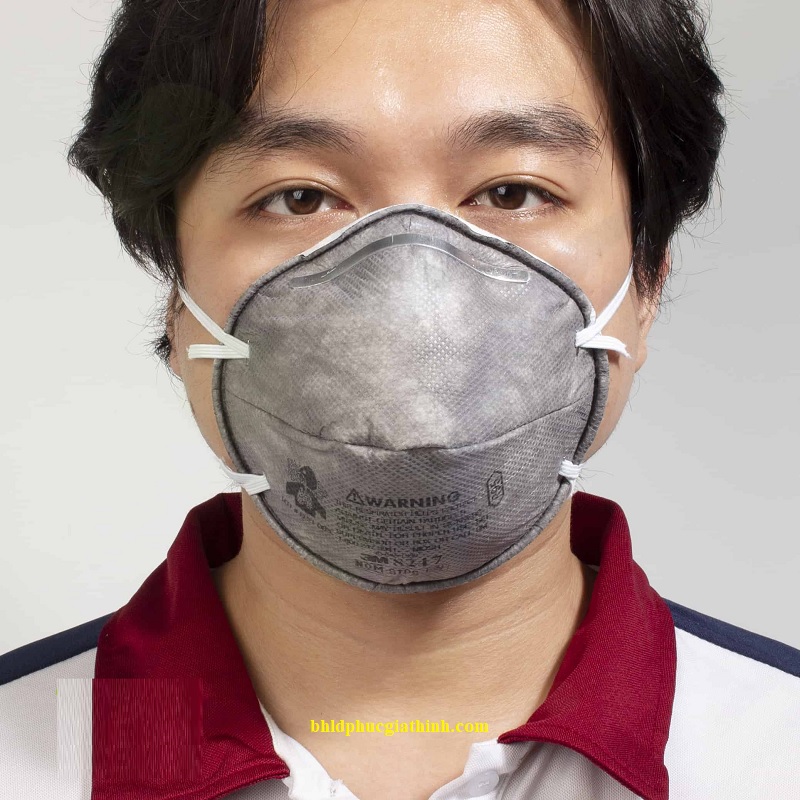 Khẩu trang than hoạt tính 3M 8247 R95 lọc bụi và hơi hữu cơ