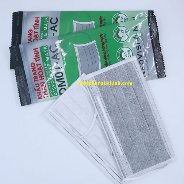 Khẩu trang than hoạt tính 4 lớp cao cấp DM01-AC NeoVision chính hãng