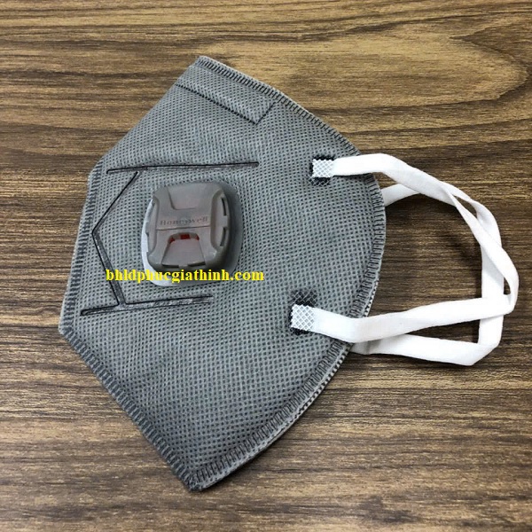 Khẩu trang than hoạt tính 4 lớp Honeywell H910V Plus KN95 có van thở