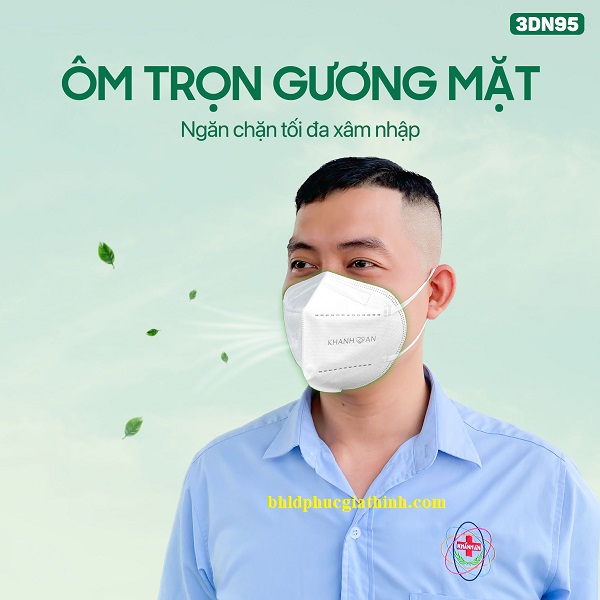 Khẩu trang y tế 4 lớp 3DN95 Khánh An lọc khuẩn đến 99%