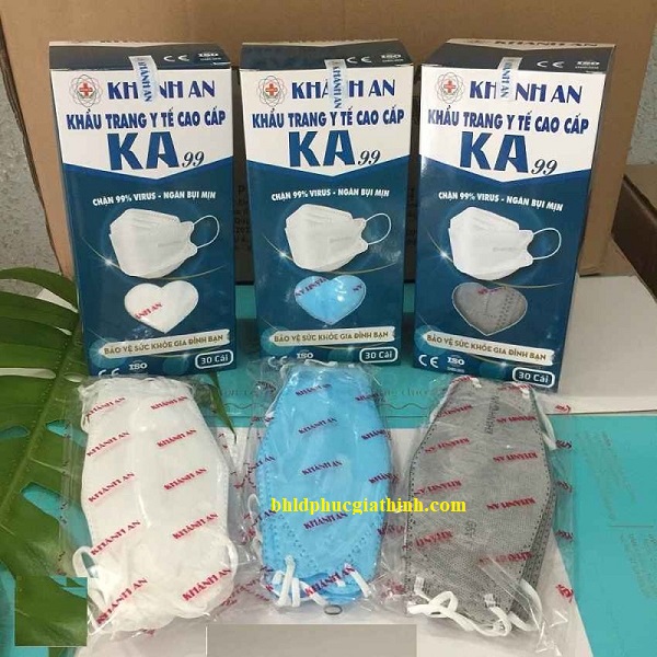 Khẩu trang y tế 4D 4 lớp KA99 Khánh An lọc khuẩn 99%