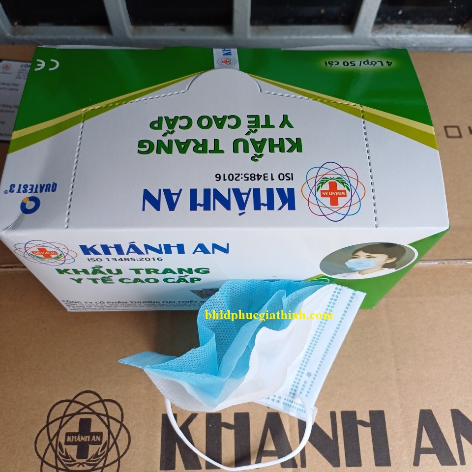 Khẩu trang y tế 4 lớp giấy kháng khuẩn Khánh An