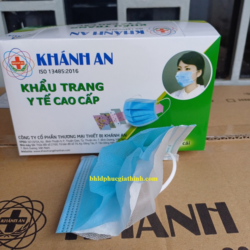 Khẩu trang y tế 4 lớp giấy kháng khuẩn Khánh An