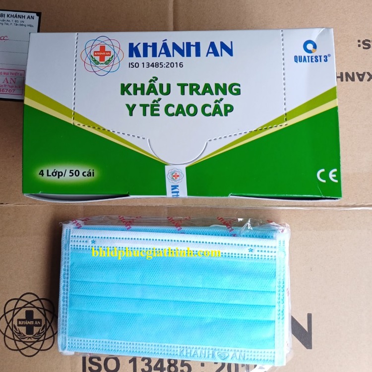Khẩu trang y tế 4 lớp giấy kháng khuẩn Khánh An