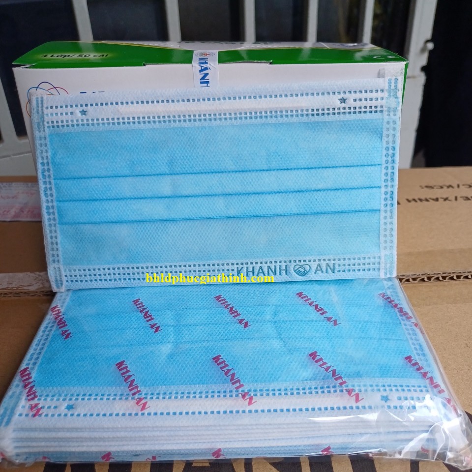 Khẩu trang y tế 4 lớp giấy kháng khuẩn Khánh An