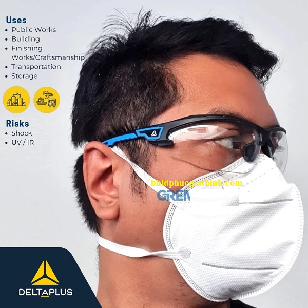 Kính bảo hộ chống hoá chất chống trầy xước Delta Plus ASO2 CLEAR